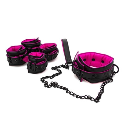 Бондажный набор из трёх предметов (Розовый) 