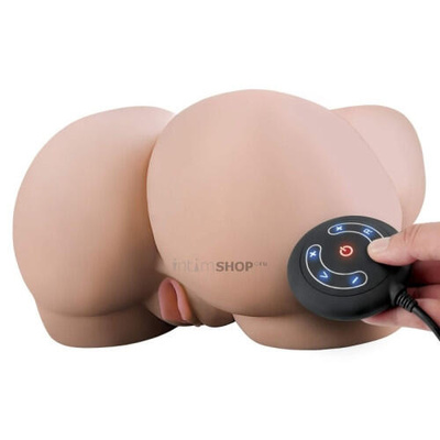 Мастурбатор анус-вагина с вибрацией и ротацией Pipedream PDX Elite Milk Me Silly (телесный) 
