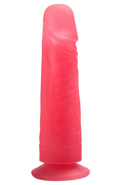 Розовый фаллоимитатор на подошве-присоске - 17,5 см. LOVETOY (А-Полимер) 
