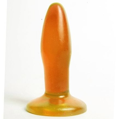 Оранжевая анальная пробка - 10 см. 4sexdream  (оранжевый)  