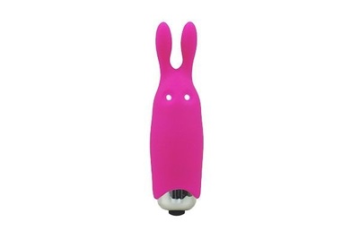 Adrien Lastic Pocket Vibe Rabbit Pink - вибропуля со стимулирующими ушками, 8.5х2.3 см (розовая) (Розовый) 