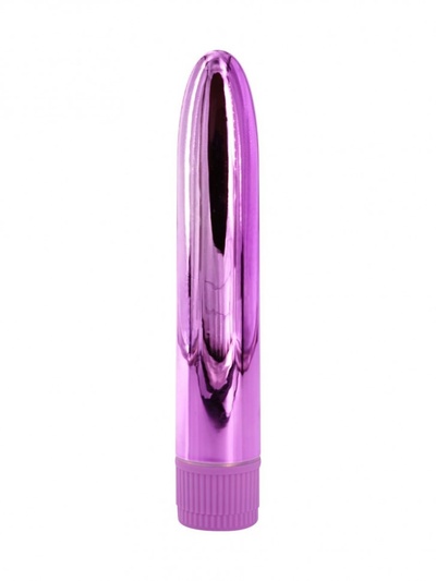 Лиловый глянцевый пластиковый вибратор - 14 см. Свободный ассортимент 