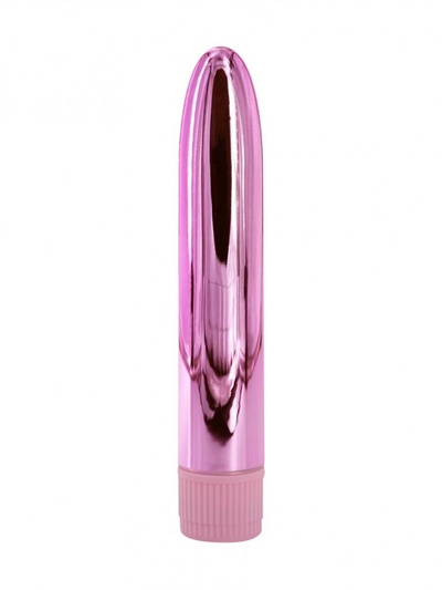 Розовый глянцевый пластиковый вибратор - 14 см. Свободный ассортимент 