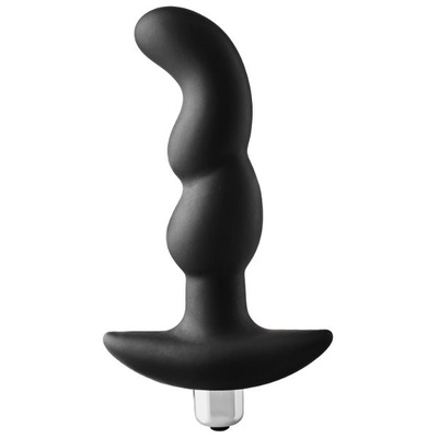 Черная вибропробка для простаты FantASStic Vibrating Prostate Plug - 14,5 см. Dream Toys (черный) 