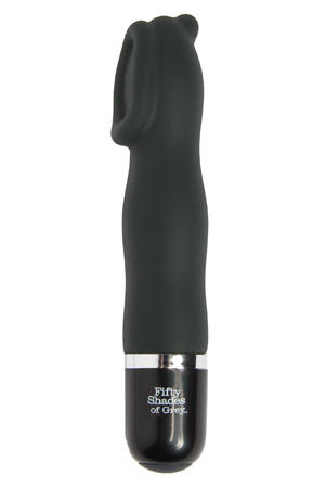 Черный мини-вибратор для клитора Sweet Touch - 13,9 см. Fifty Shades of Grey 