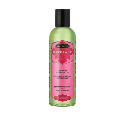 Kama Sutra Natural Massage Oil Strawberry Dreams - Натуральное массажное масло с ароматом клубники, 59 мл 