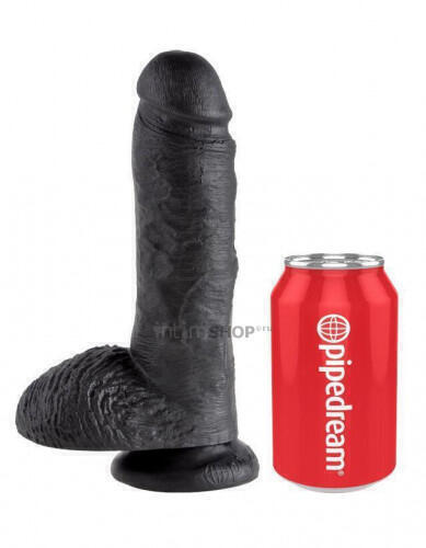 Фаллоимитатор Pipedream King Cock, 21.3 см, черный (Чёрный) 
