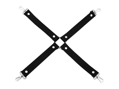 Крест с карабинами для фиксации, большой (Черный) 