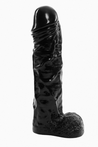 Черный реалистичный фаллоимитатор-гигант - 55 см. Джага Джага 