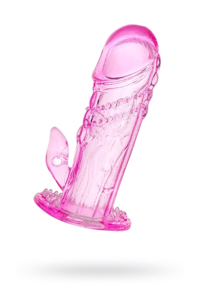 TOYFA - Насадка на пенис, 13 см (розовый) Toyfa Basic 