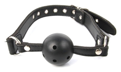 Erokay - Кляп-шарик с отверстиями для дыхания, 4.4 см (Черный) 