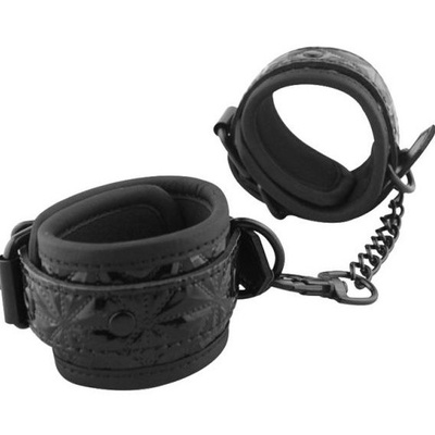 Aphrodisia Ankles Cuffs - Оковы с металлическими деталями (чёрный) (Черный) 