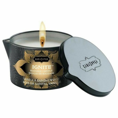 Kamasutra Massage Candle Vanilla Sandalwood - Массажная свеча с ароматом ванильного сандала, 170 г Kama Sutra 