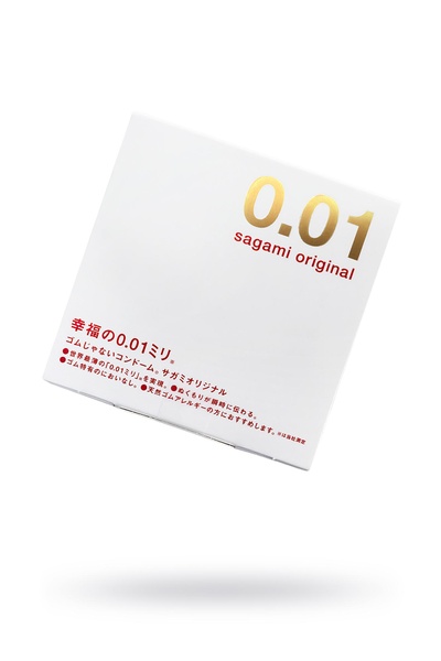 Sagami original 0.01 полиуретановые презервативы, 1 шт (Прозрачный) 