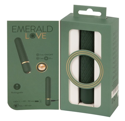 Emerald Love Luxurious - Вибропуля, 12.6 см (зеленый) You2Toys 