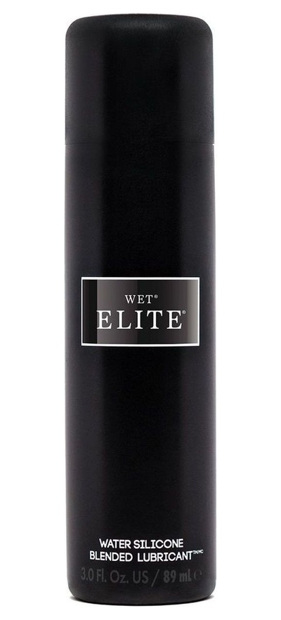 WET® Elite™ Black - Водно-силиконовый лубрикант, 89 мл 