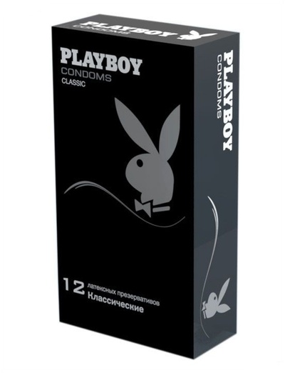 Классические гладкие презервативы Playboy Classic - 12 шт. 