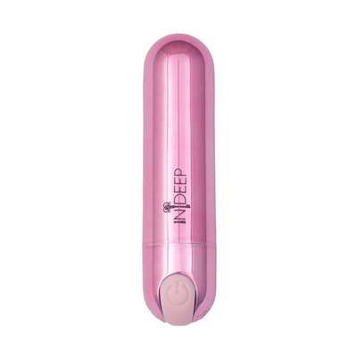 Indeep Clio Pink перезаряжаемая вибропуля 10 режимов вибрации, 7.6х2 см (розовыйй) (Светло-розовый) 