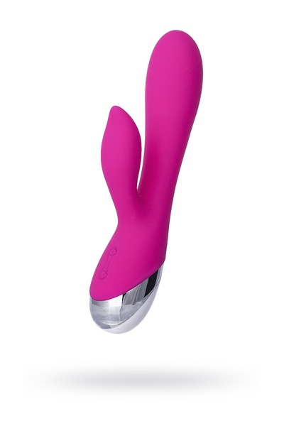 L'EROINA - Вибратор с клиторальным стимулятором, 19 см (розовый) 