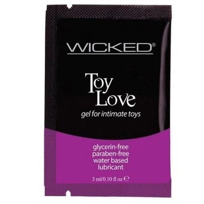 Wicked Toy Love - Лубрикант на водной основе для использования с игрушками, 3 мл 