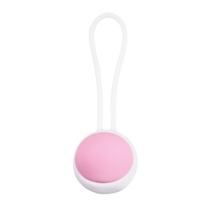 EasyToys Singe Removable Kegel Ball - Вагинальный шарик в силиконовой оправе, 9.5х3.3 см (Розовый) 