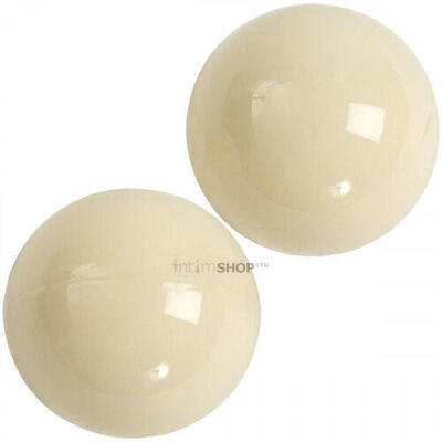 Вагинальные шарики Doc Johnson X-Large Ben Wa Balls, белые (Фиолетовый) 