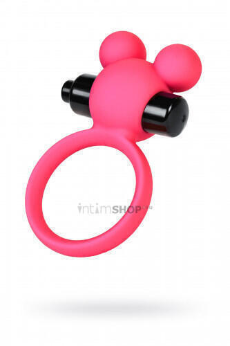 Виброкольцо на пенис Toyfa A-Toys, 7 см, розовый (Розово-черный) 