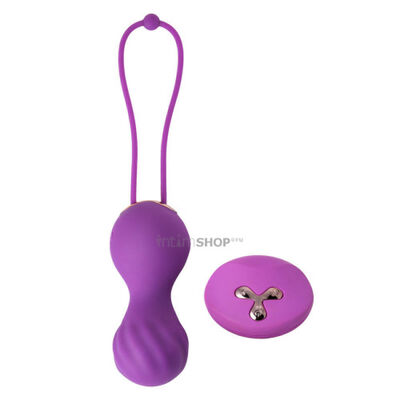 Вагинальные шарики с пульсирующими бусинами JOS Alba, фиолетовые (Фиолетовый) 