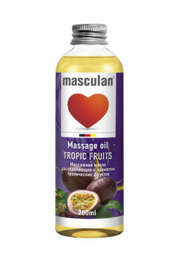 Расслабляющее массажное масло Masculan тропические фрукты, 200 мл Masculan Play 