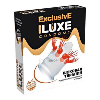 Презерватив Luxe Exclusive Шоковая терапия с усиками, 1 шт (Бесцветный) 