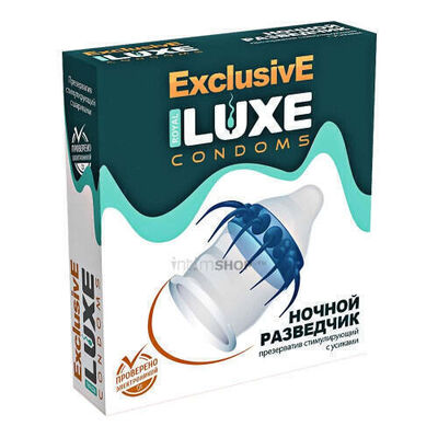 Презерватив Luxe Exclusive Ночной разведчик с усиками, 1 шт (Бесцветный) 