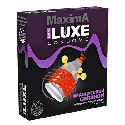 Презерватив Luxe Maxima Фрунцузский связной с усиками, 1 шт (Бесцветный) 