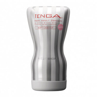 Мастурбатор Tenga Soft Case Cup Gentle, серый (белый) 