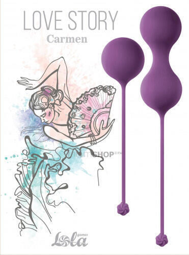 Набор вагинальных шариков Love Story Carmen Lavender Sunset, фиолетовый Lola Games Love Story 