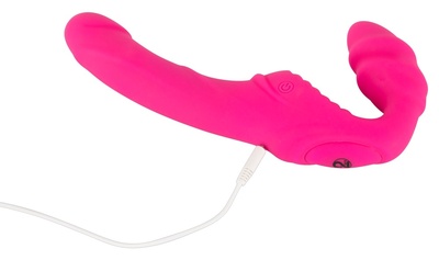 Vibrating Strapless Strap-On Pink безремневой страпон с вибрацией, 21.8х3.1 см Orion (Розовый) 