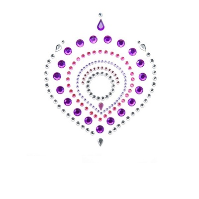 Bijoux Indiscrets Flamboyant украшения для груди и бикини со стразами (фиолетовый) Bijoux Indiscrets (Испания) 