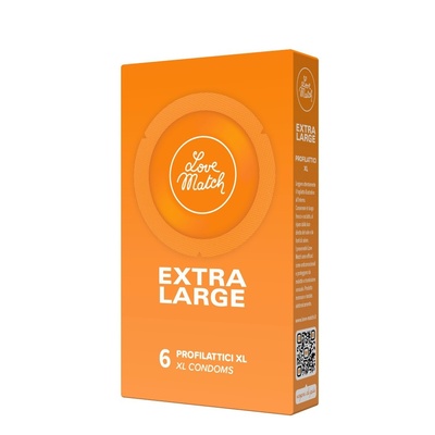 Love Match Extra Large - Презервативы размера XL, 6 шт (Прозрачный) 