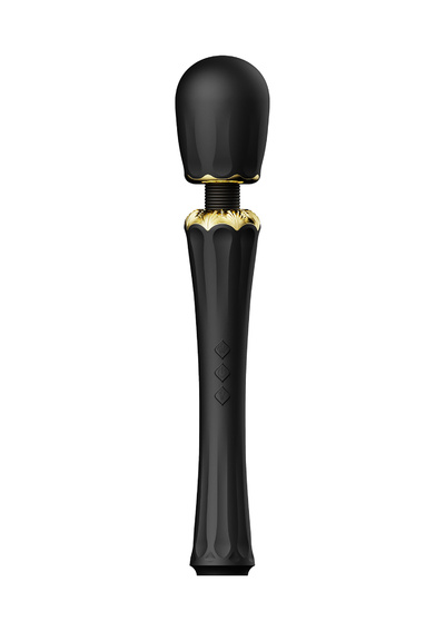 Zalo Kyro Wand мощный перезаряжаемый вибромассажер с 2 насадками, 29.1х5.35 см (чёрный) ZALO (США) (Черный) 