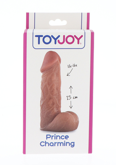 Фаллоимитатор Prince Charming, 15Х4,5 см Toy Joy (Телесный) 
