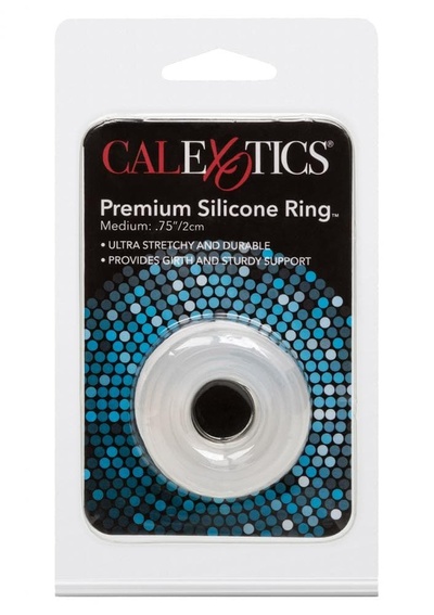 Эрекционное кольцо Premium Silicone Ring Medium California Exotic Novelties (Прозрачный) 