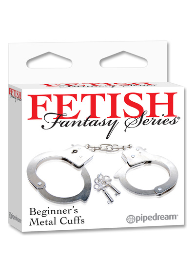 Наручники Fetish Fantasy Beginner Metal Cuffs PipeDream (Серебристый) 