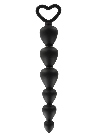 Анальные шарики Bottom Beads Toy Joy (Черный) 