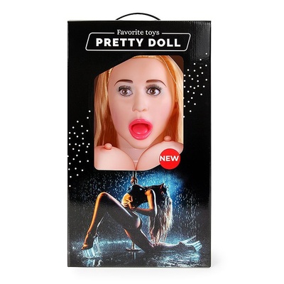 Надувная секс-кукла с вибрацией Синди Bior toys (телесный) 
