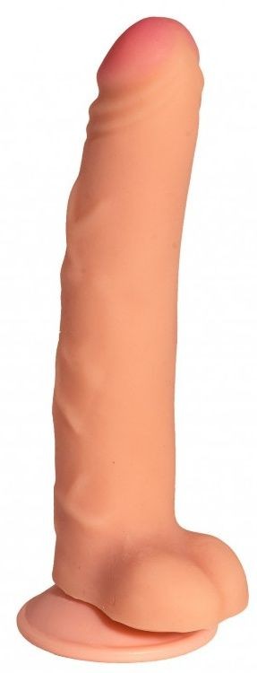 Телесный реалистичный фаллоимитатор с присоской №77 - 20 см. Джага Джага 