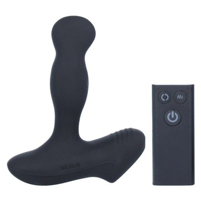 Чёрный перезаряжаемый массажёр предстательной железы NEXUS Revo Slim Nexus Range (черный) 