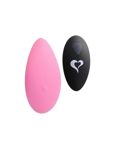 FeelzToys Vibrator Panty Pink - Массажёр в трусики с пультом ДУ, 10х4.5 см (розовый) 
