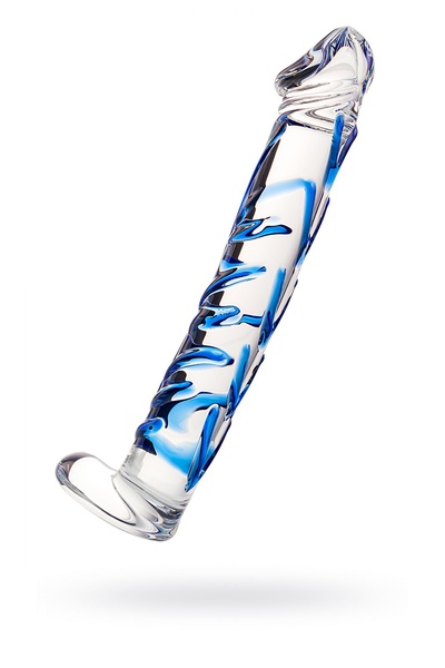 Sexus Glass - Нереалистичный фаллоимитатор, 17 см (синий) 