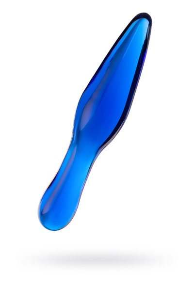 Sexus Glass - Двусторонний фаллоимитатор, 17,5 см (синий) 