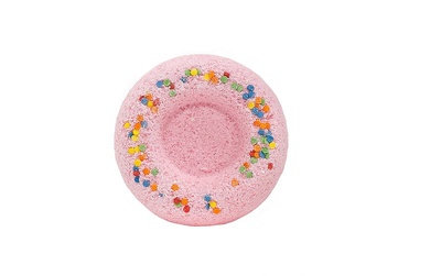Laboratory Katrin Карамельный пончик - Бурлящий шар для ванн, 60 г (Розовый) 