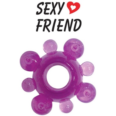 Sexy Friend - Яркое эрекционное кольцо, 2 см (фиолетовый) 
